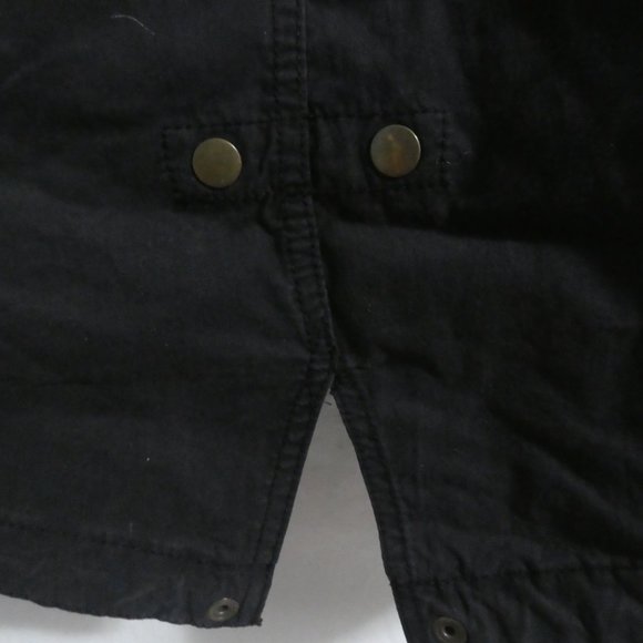 OLD NAVY | small | Hooded Faded Black Jacket | Button Out Quilted Lining | GUC - Picture 12 of 15